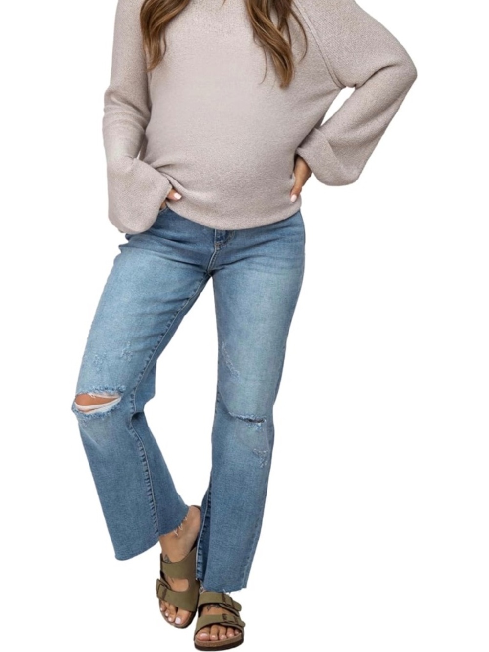 Pink Blush Maternity Jean